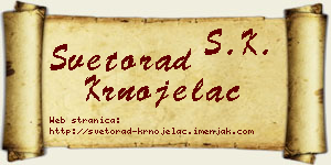 Svetorad Krnojelac vizit kartica